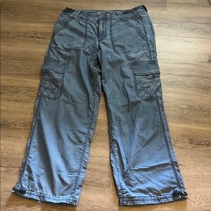 American Eagle Outfitters Men's Slate Blue Cargo Pants